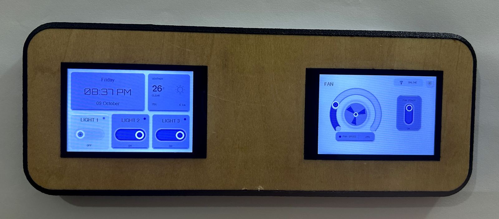 NT-01 ice blue theme on wall